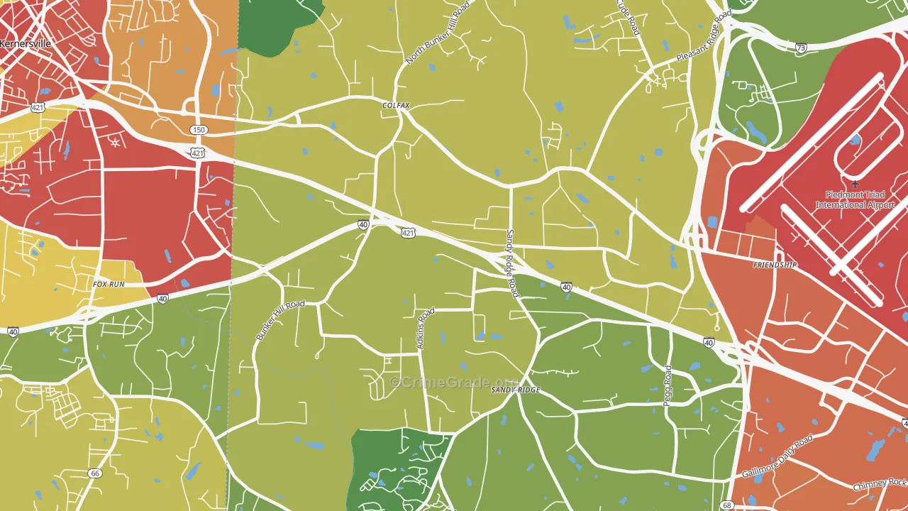 27235, NC Map of Theft Rates