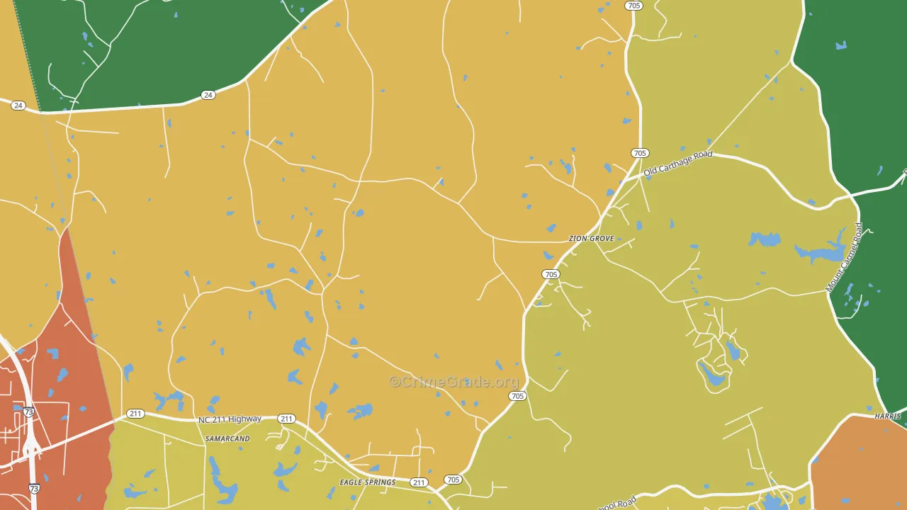 27242, NC Map of Theft Rates