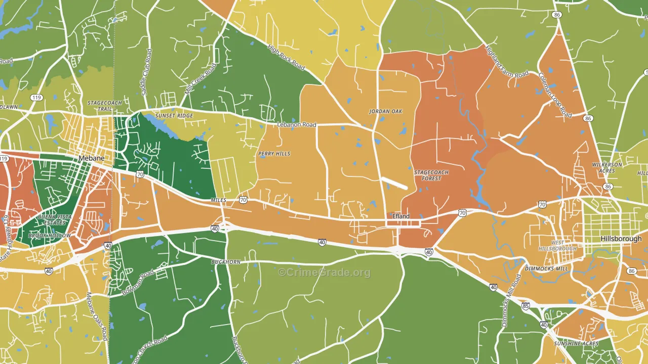 27243, NC Map of Theft Rates
