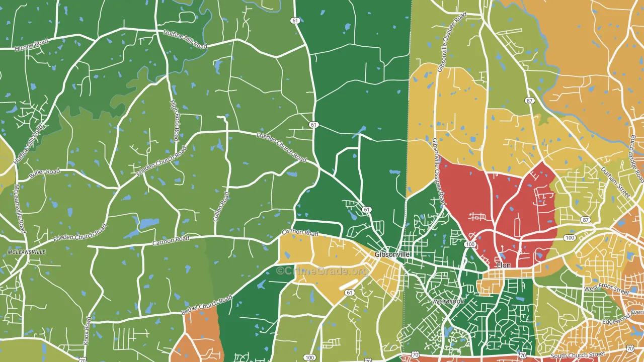 27249, NC Map of Theft Rates