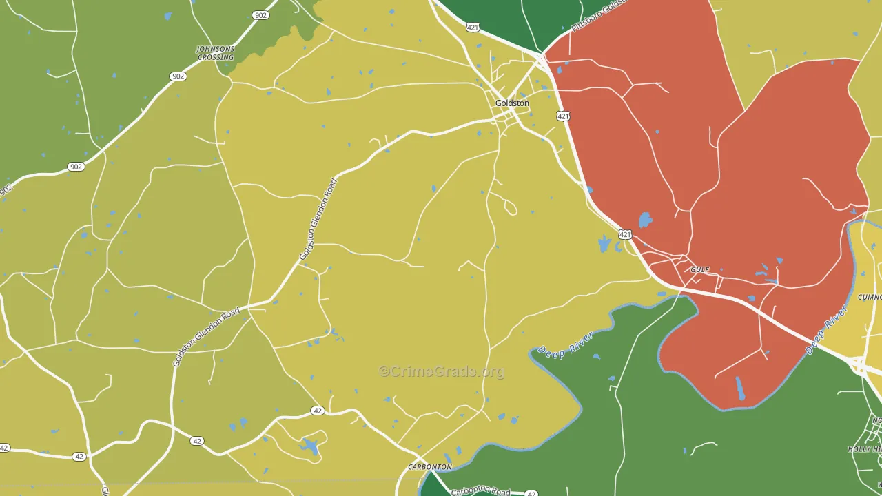 27252, NC Map of Theft Rates