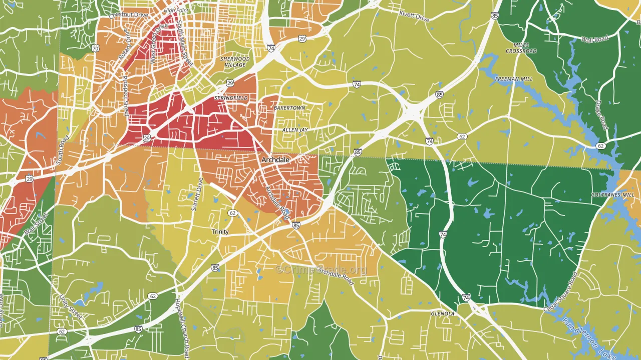 27263, NC Map of Theft Rates