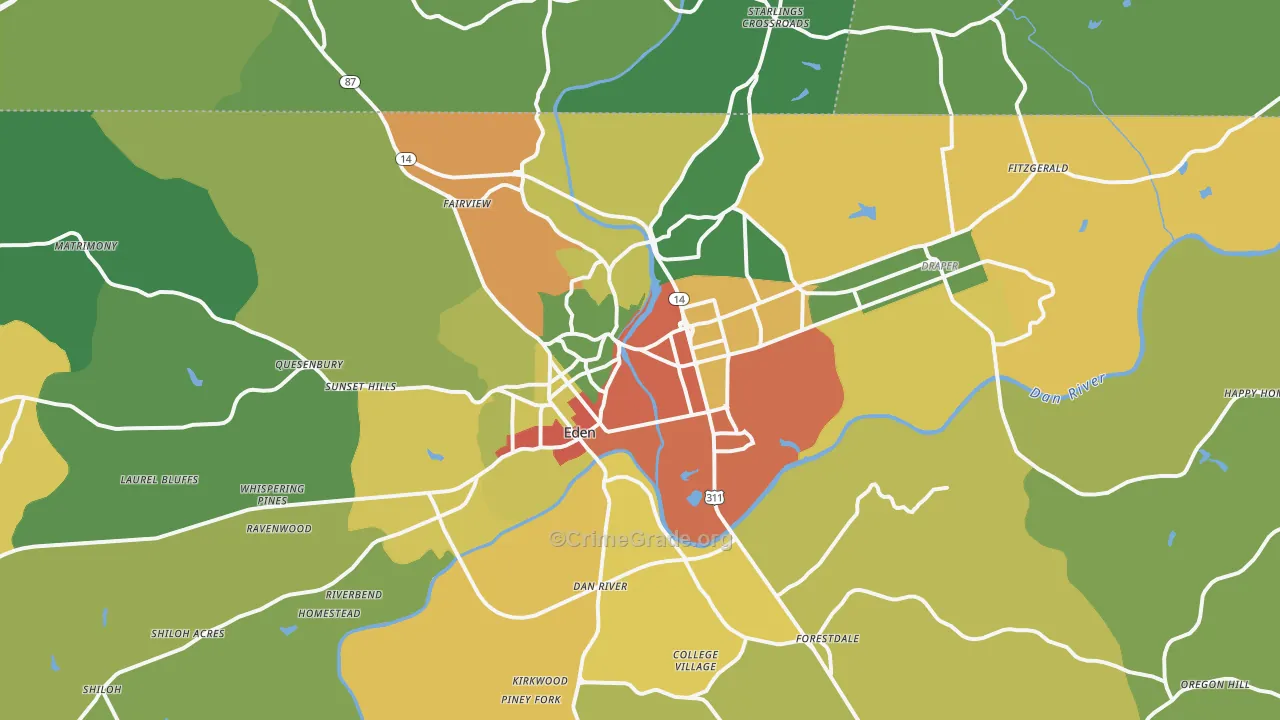 27288, NC Map of Theft Rates