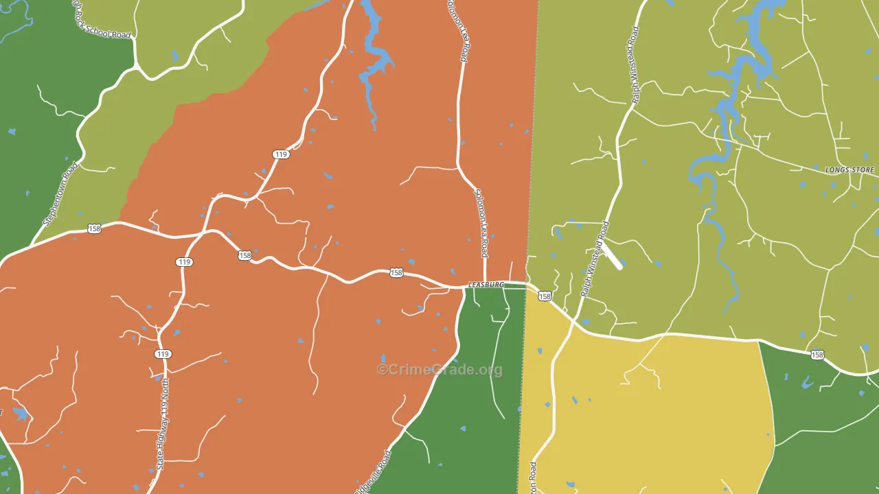 27291, NC Map of Theft Rates