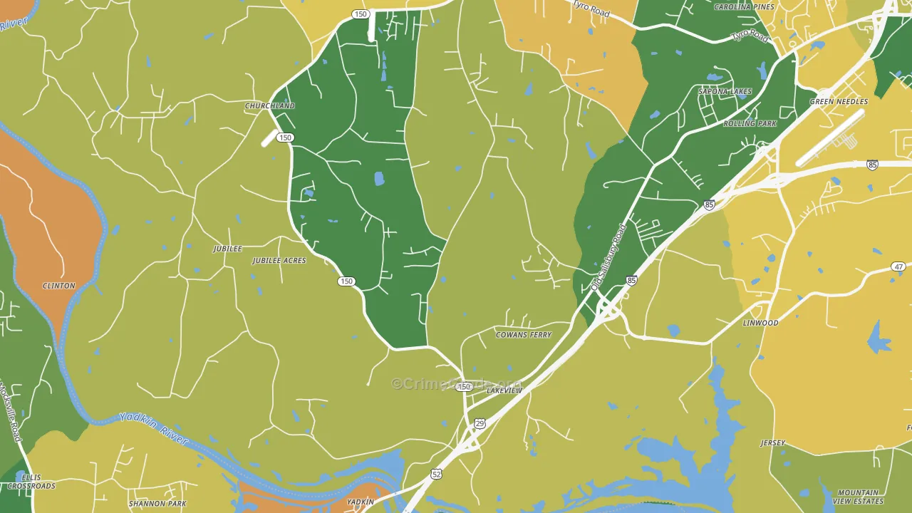 27299, NC Map of Theft Rates