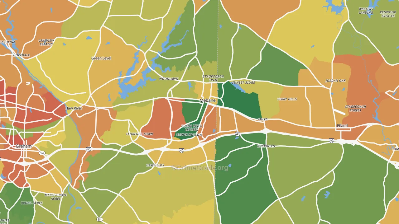 27302, NC Map of Theft Rates