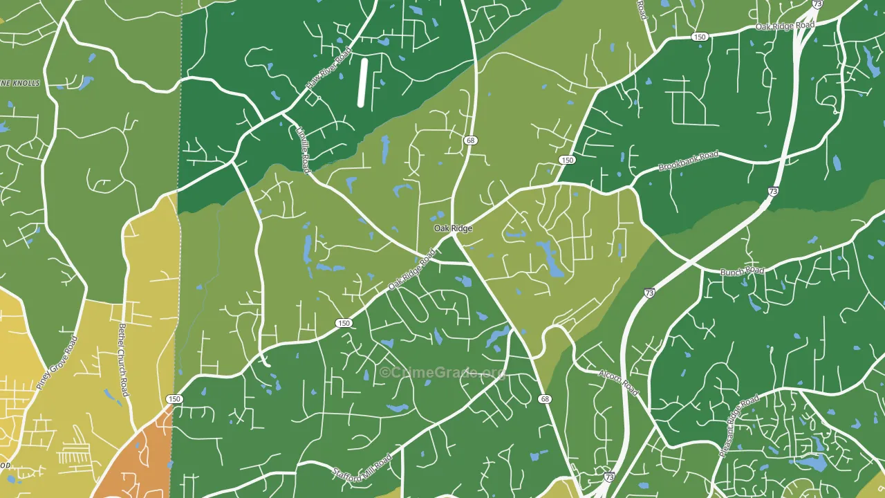 27310, NC Map of Theft Rates