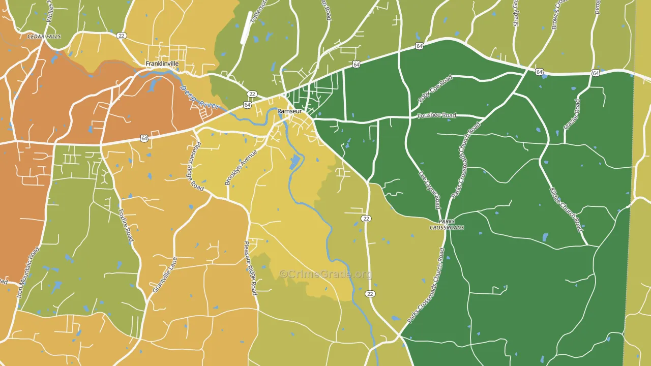 27316, NC Map of Theft Rates