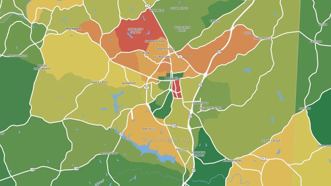 27320, NC Map of Theft Rates