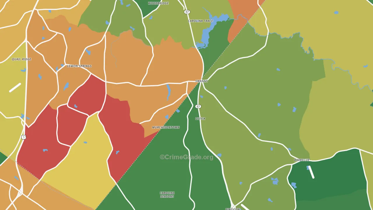 27332, NC Map of Theft Rates