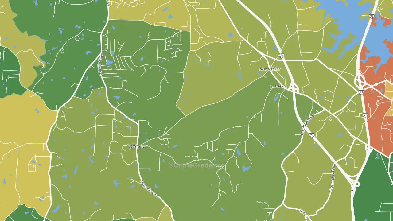 27350, NC Map of Theft Rates