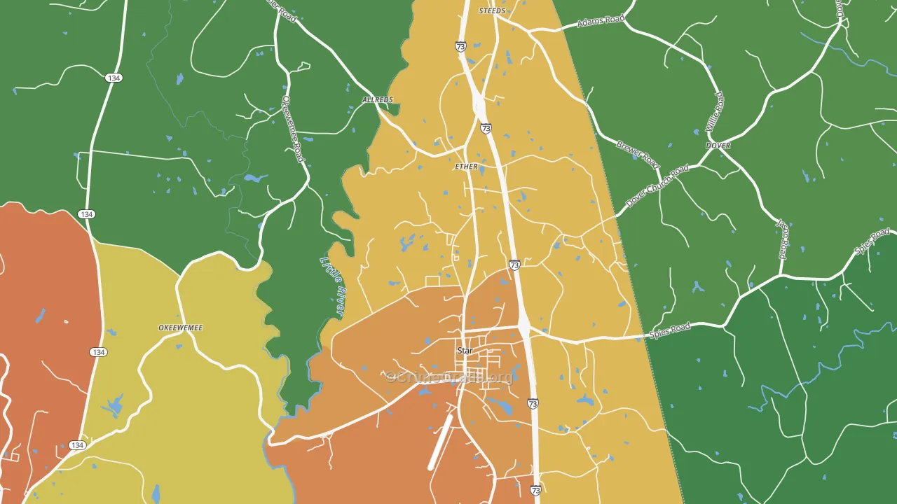 27356, NC Map of Theft Rates