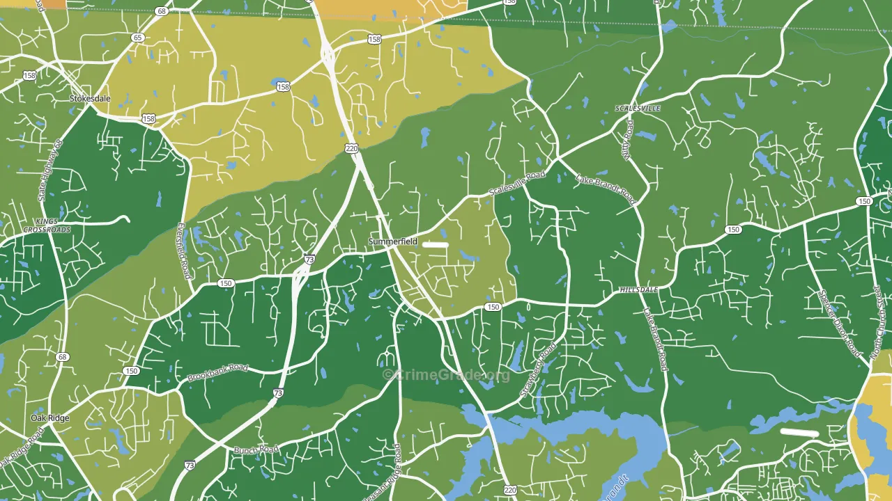 27358, NC Map of Theft Rates