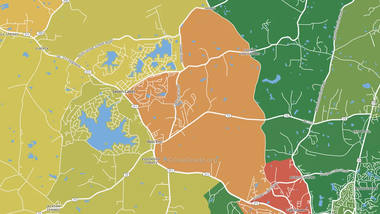 27376, NC Map of Theft Rates