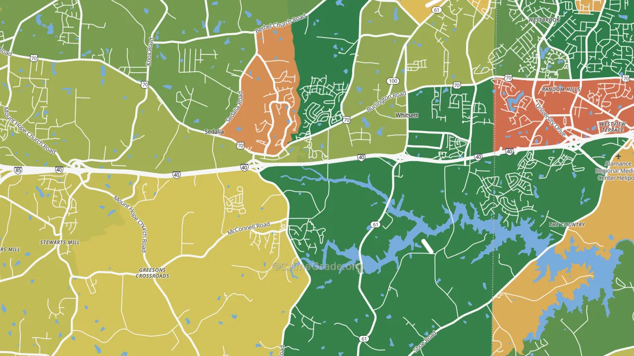 27377, NC Map of Theft Rates