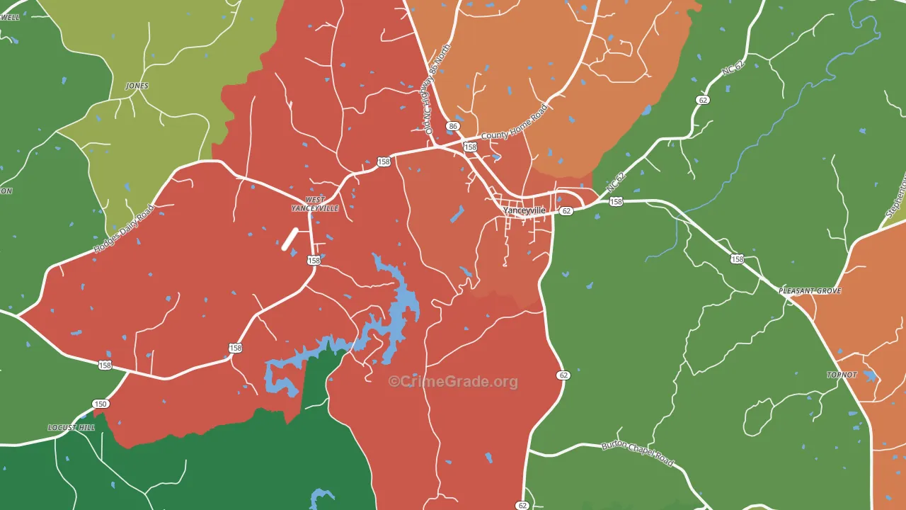 27379, NC Map of Theft Rates