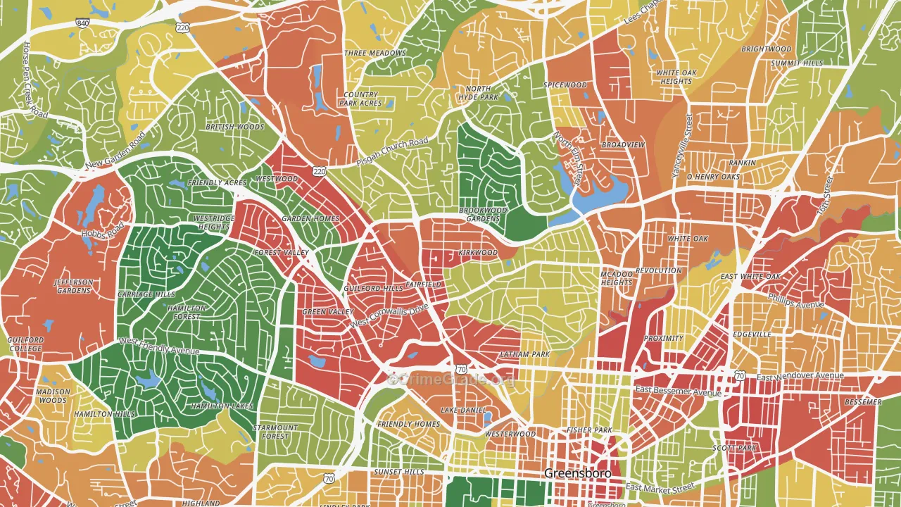 27408, NC Map of Theft Rates