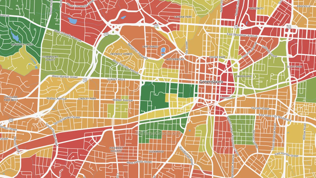 27412, NC Map of Theft Rates