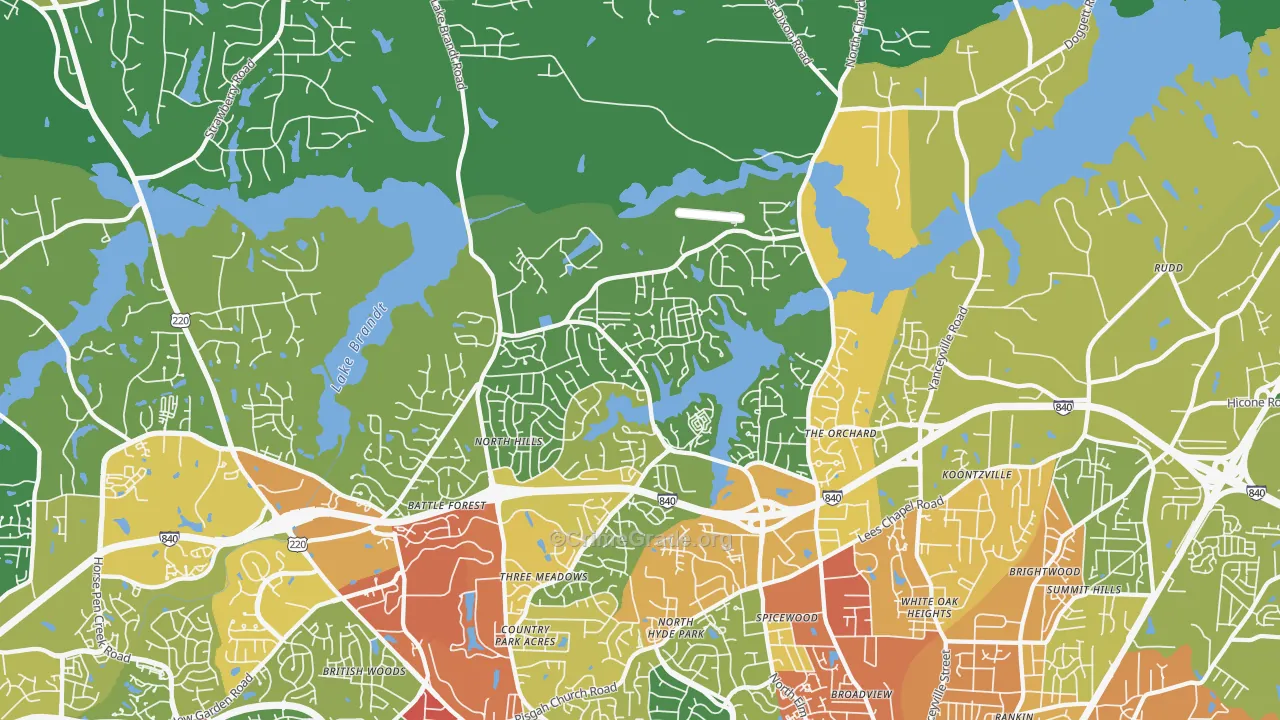 27455, NC Map of Theft Rates