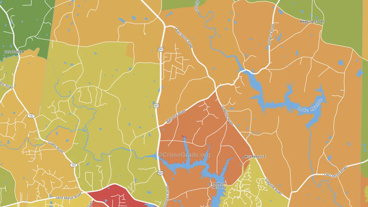 27503, NC Map of Theft Rates