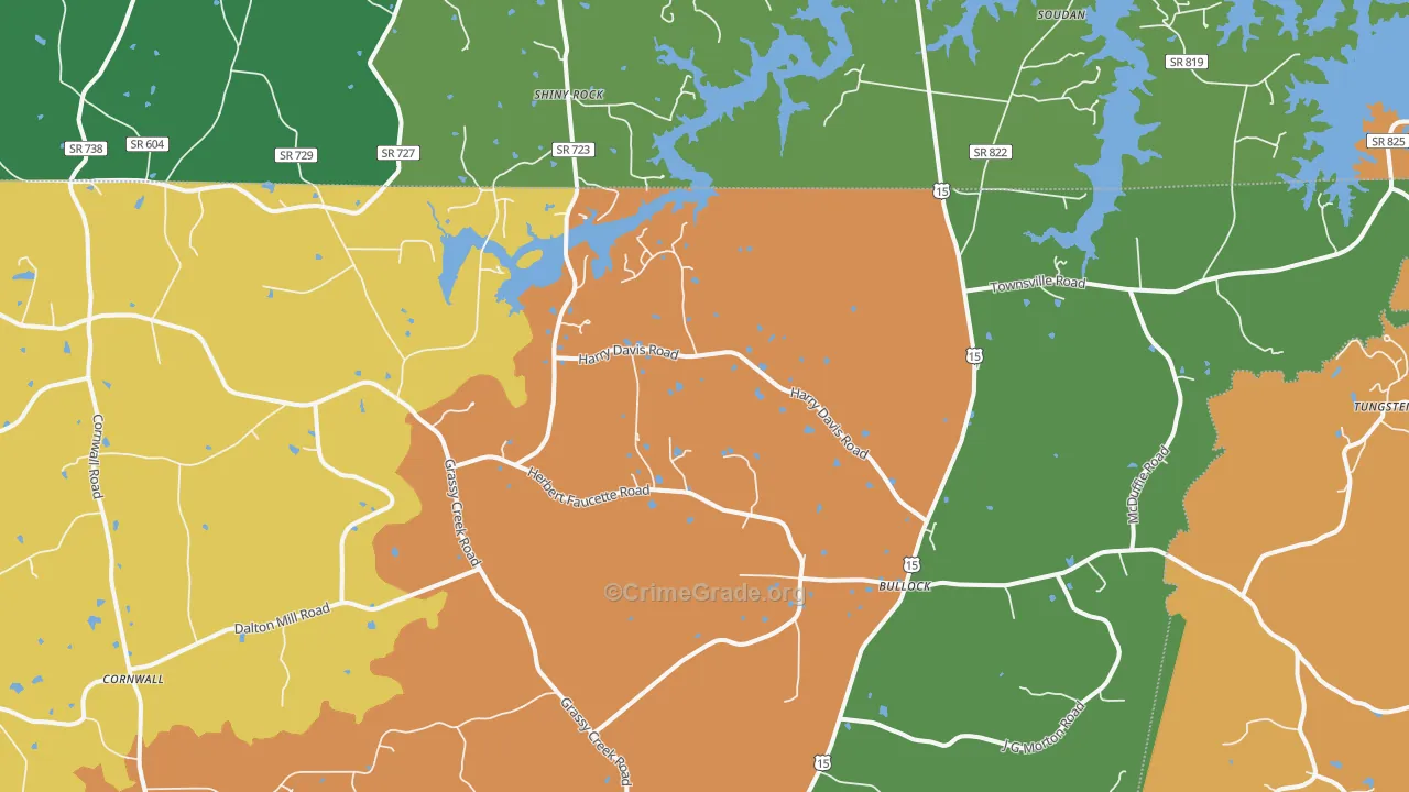 27507, NC Map of Theft Rates