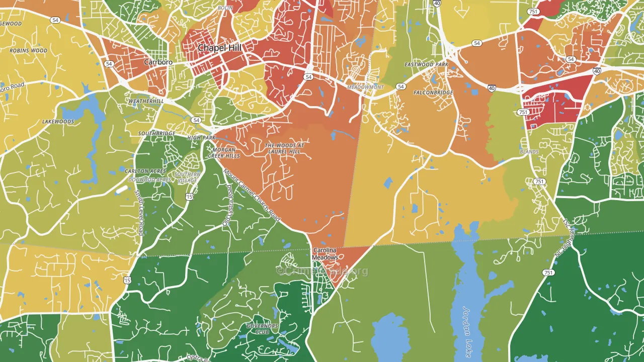 27517, NC Map of Theft Rates