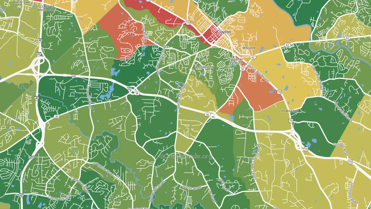 27520, NC Map of Theft Rates