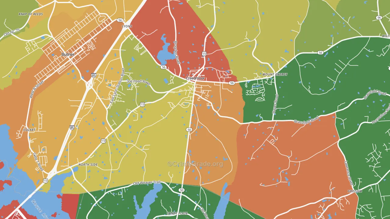 27522, NC Map of Theft Rates