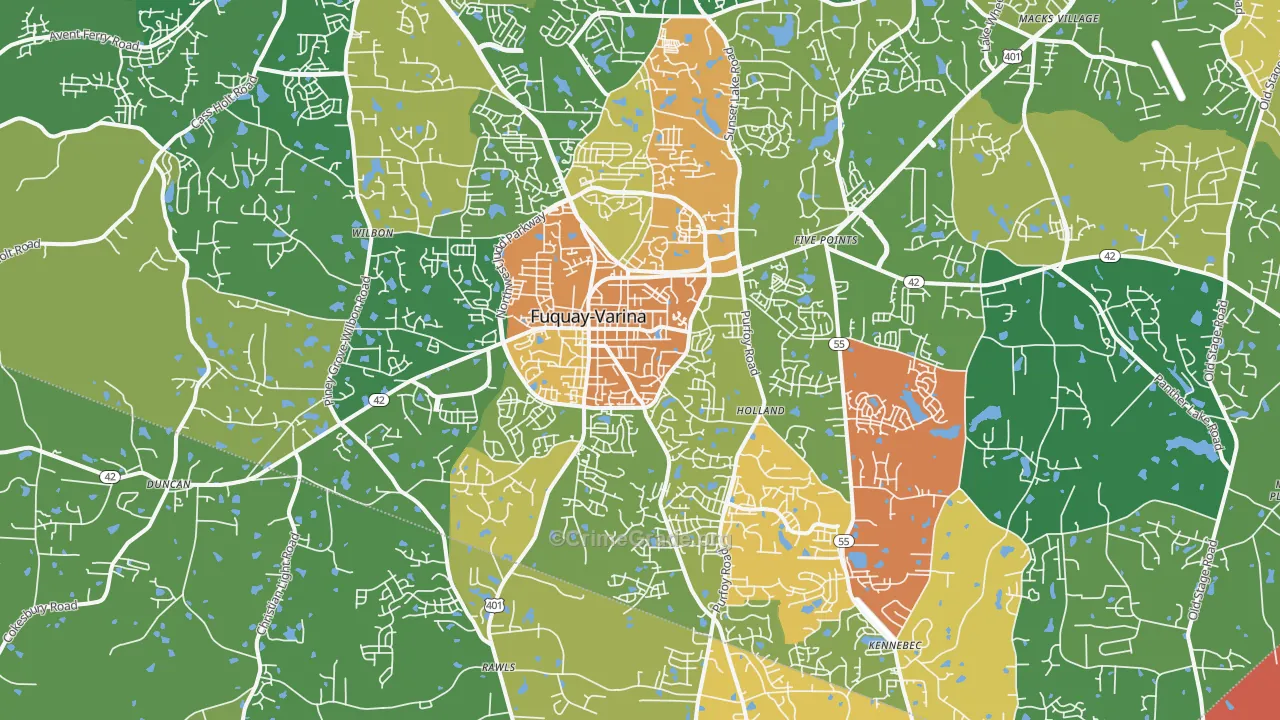 27526, NC Map of Theft Rates