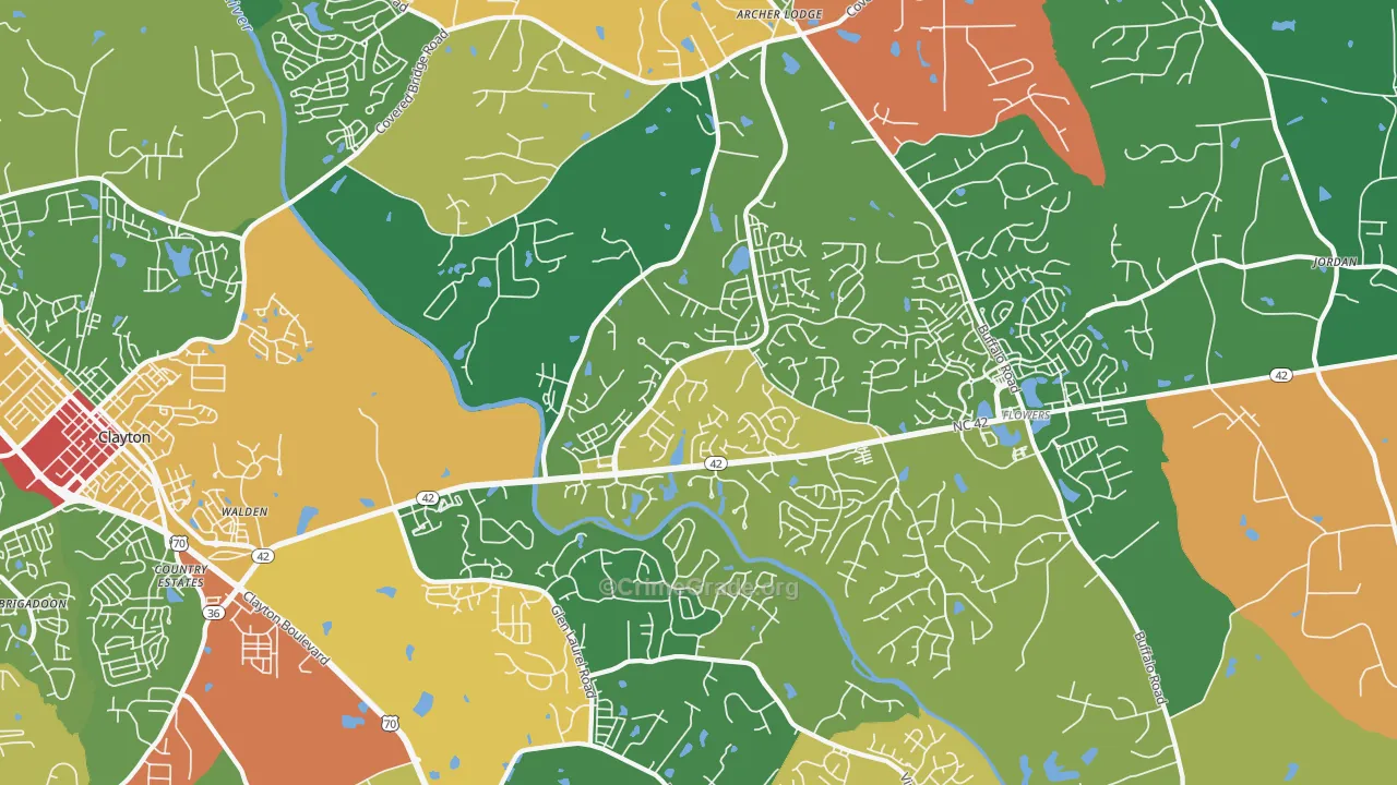27527, NC Map of Theft Rates