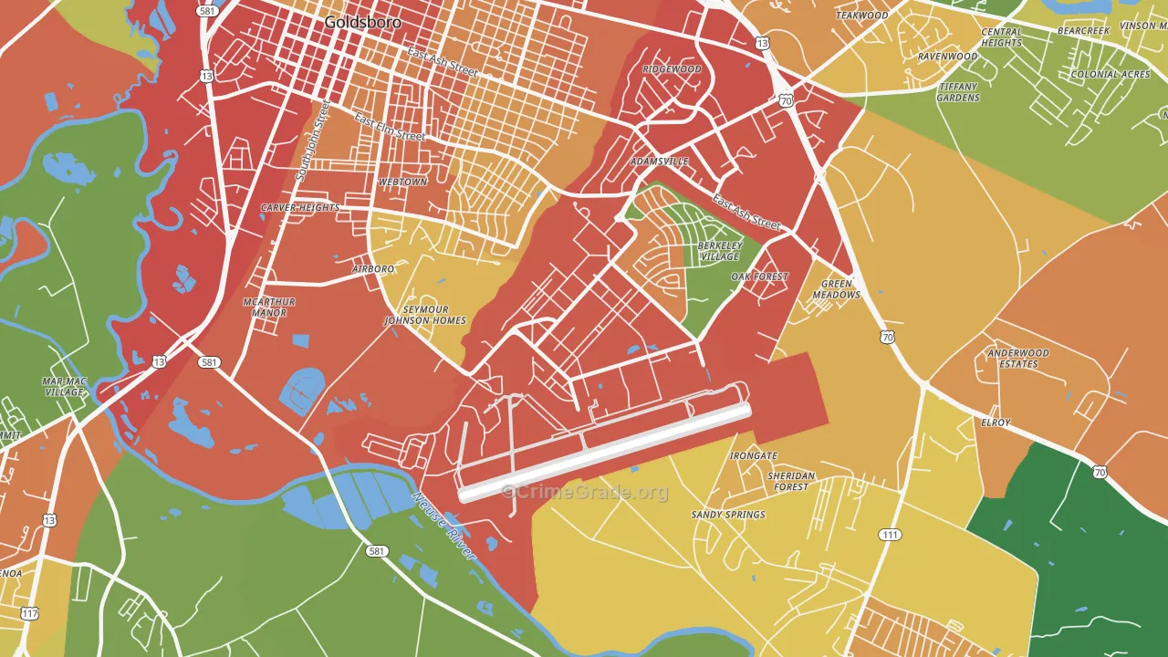27531, NC Map of Theft Rates