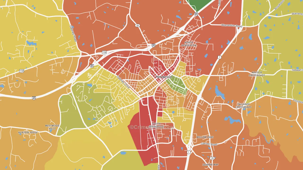 27536, NC Map of Theft Rates