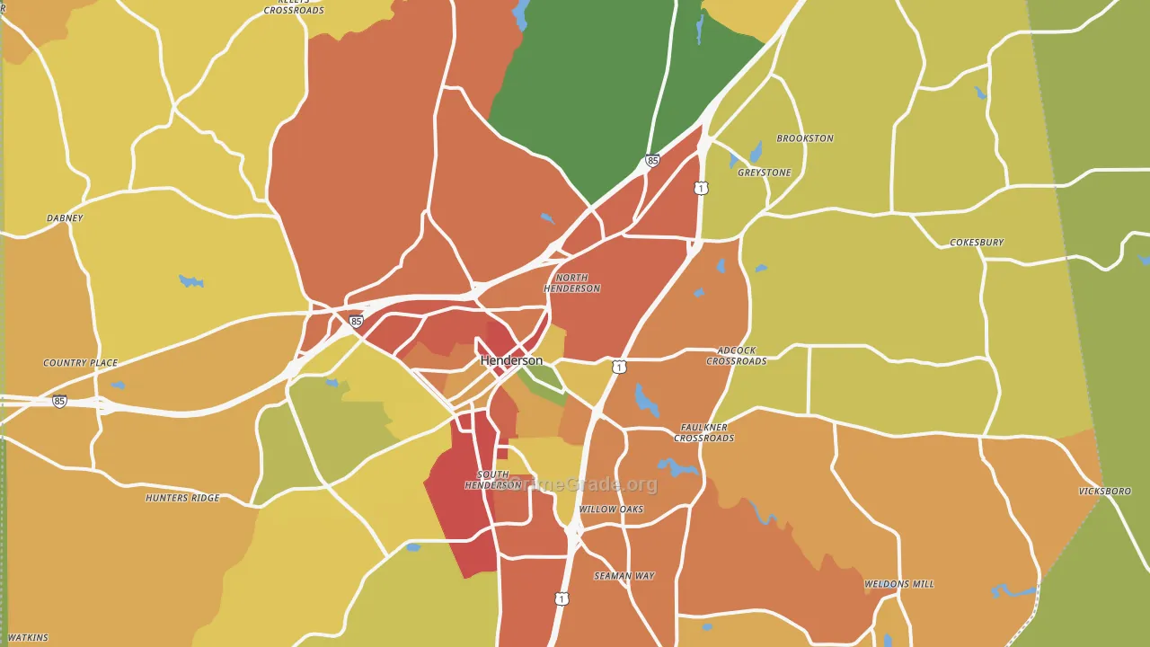 27537, NC Map of Theft Rates