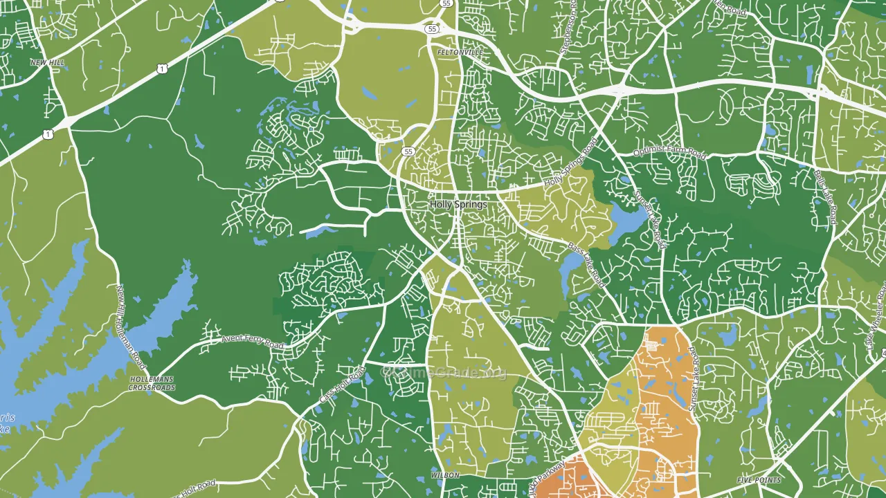 27540, NC Map of Theft Rates