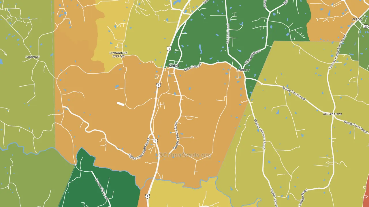 27544, NC Map of Theft Rates