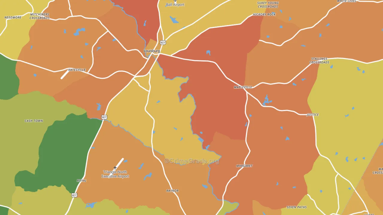 27549, NC Map of Theft Rates