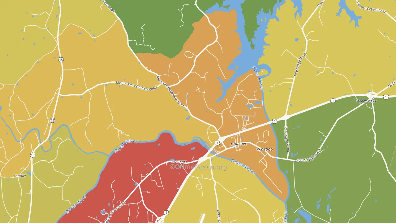 27559, NC Map of Theft Rates