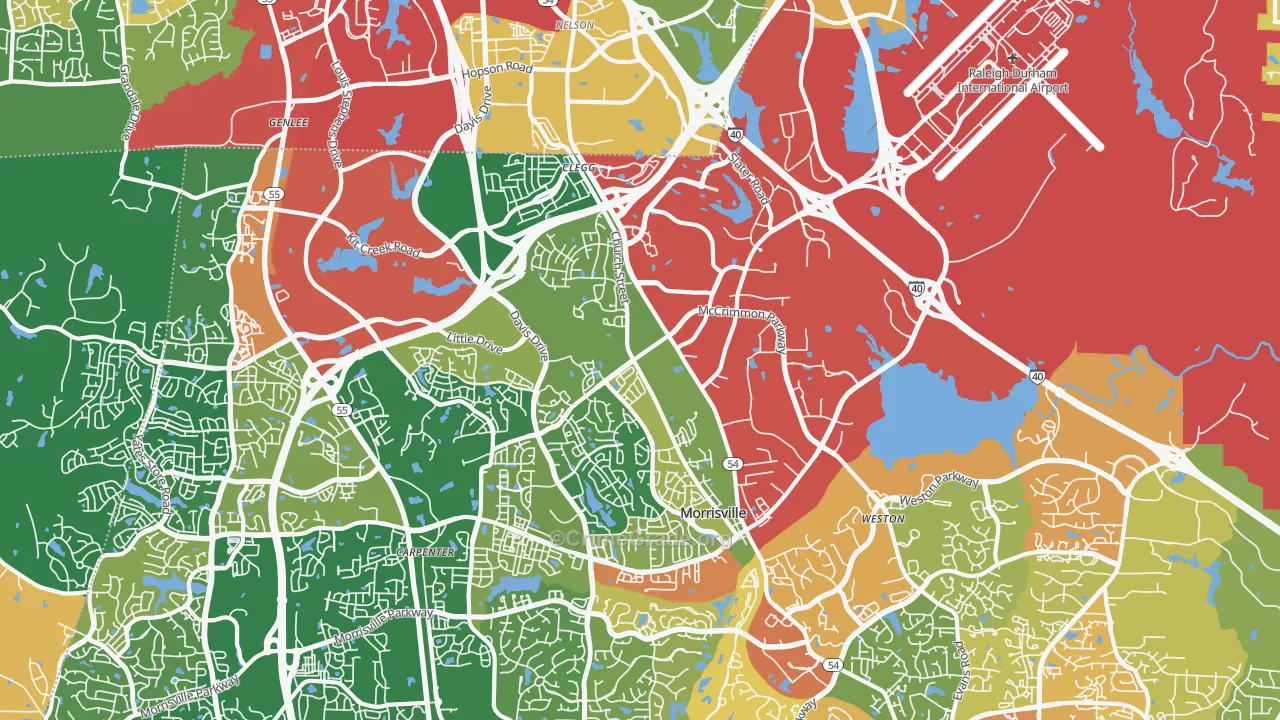 27560, NC Map of Theft Rates