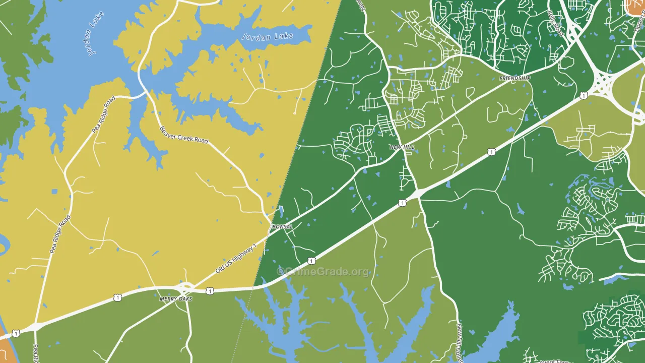 27562, NC Map of Theft Rates