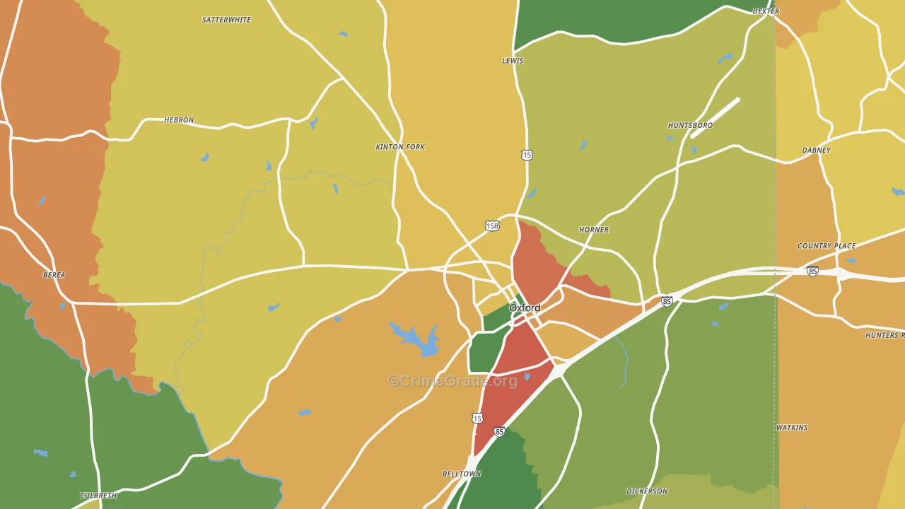 27565, NC Map of Theft Rates
