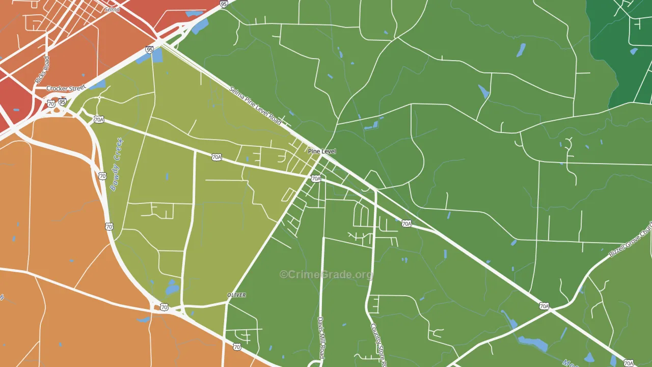 27568, NC Map of Theft Rates