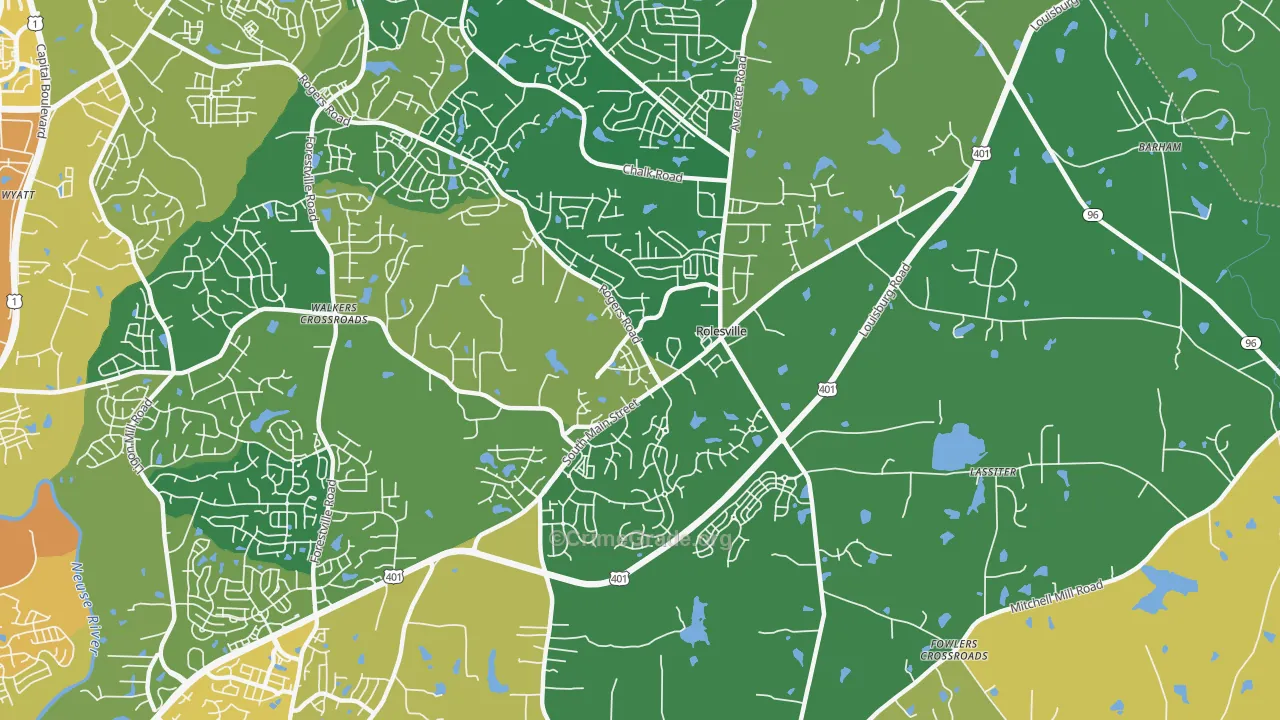 27571, NC Map of Theft Rates