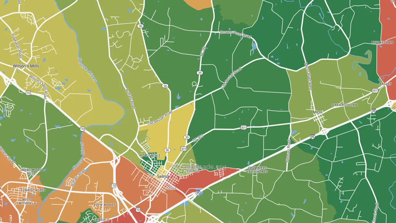 27576, NC Map of Theft Rates