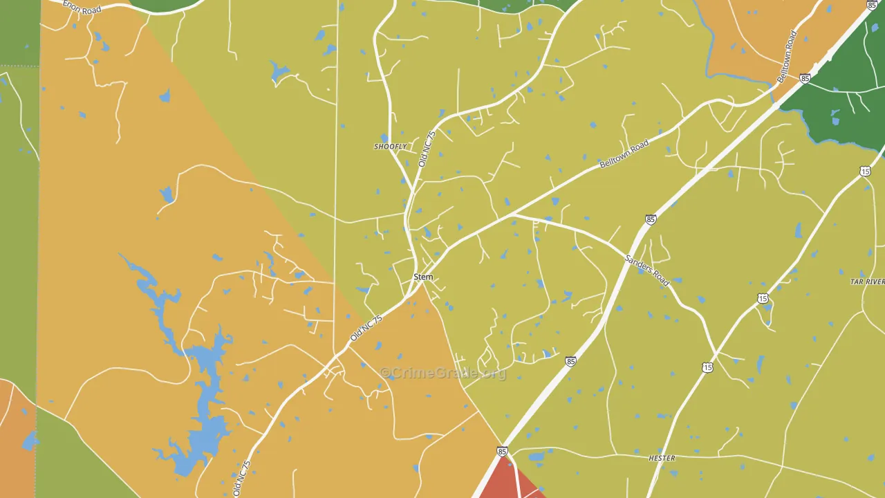 27581, NC Map of Theft Rates