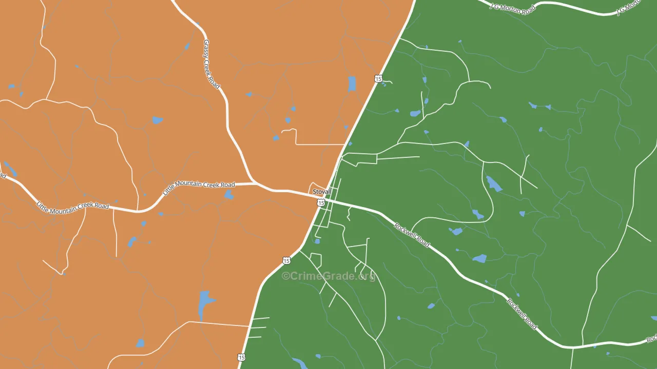 27582, NC Map of Theft Rates