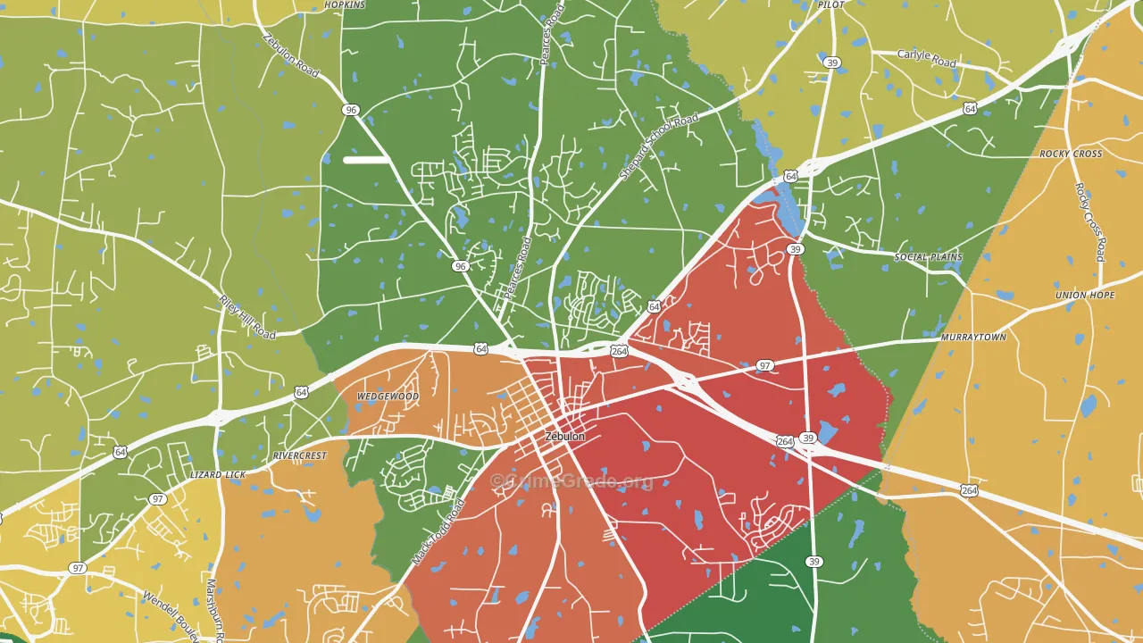 27597, NC Map of Theft Rates