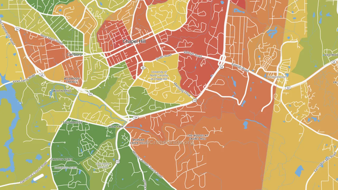 27599, NC Map of Theft Rates