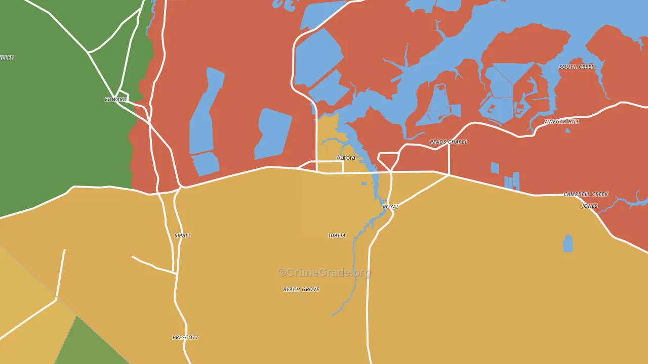 27806, NC Map of Theft Rates