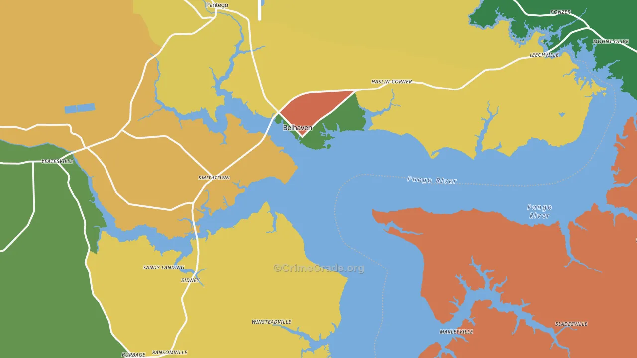 27810, NC Map of Theft Rates