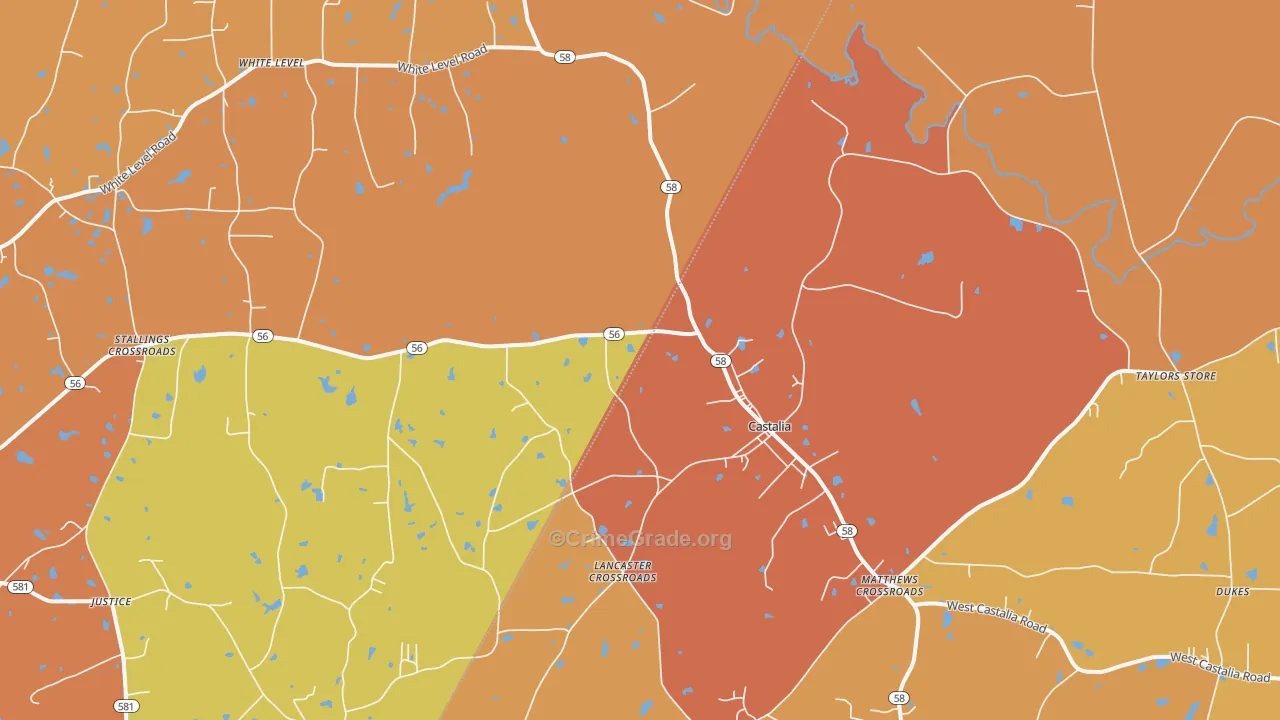 27816, NC Map of Theft Rates
